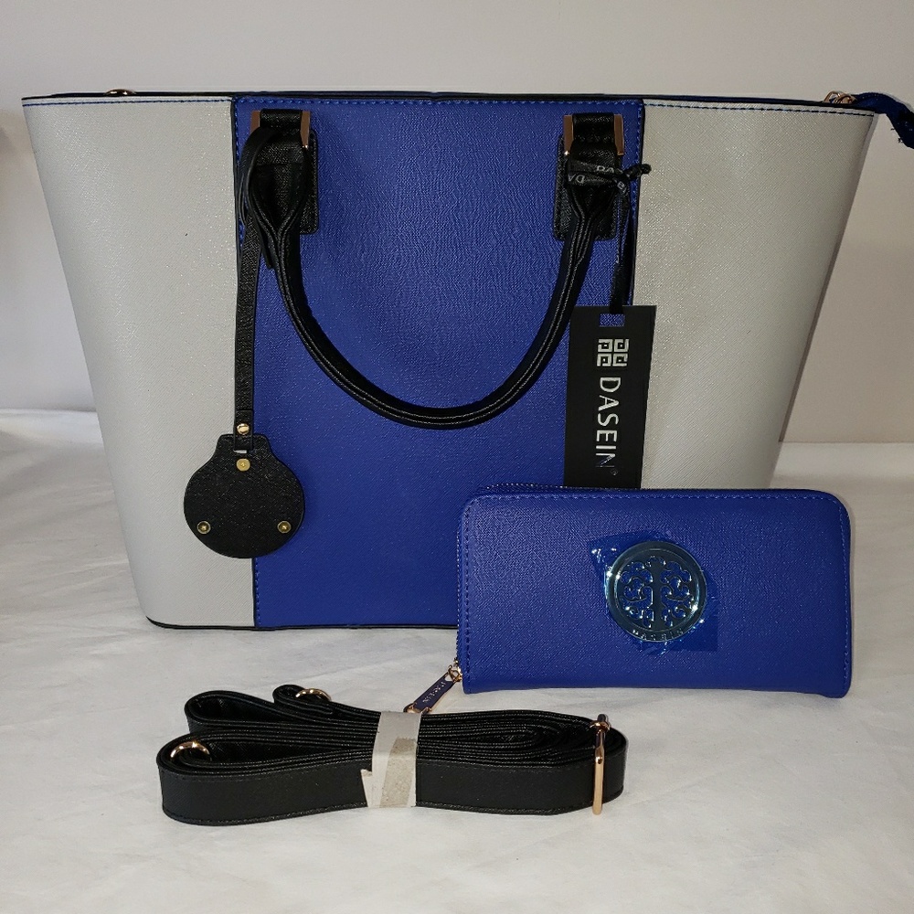Blue and Gray Tote